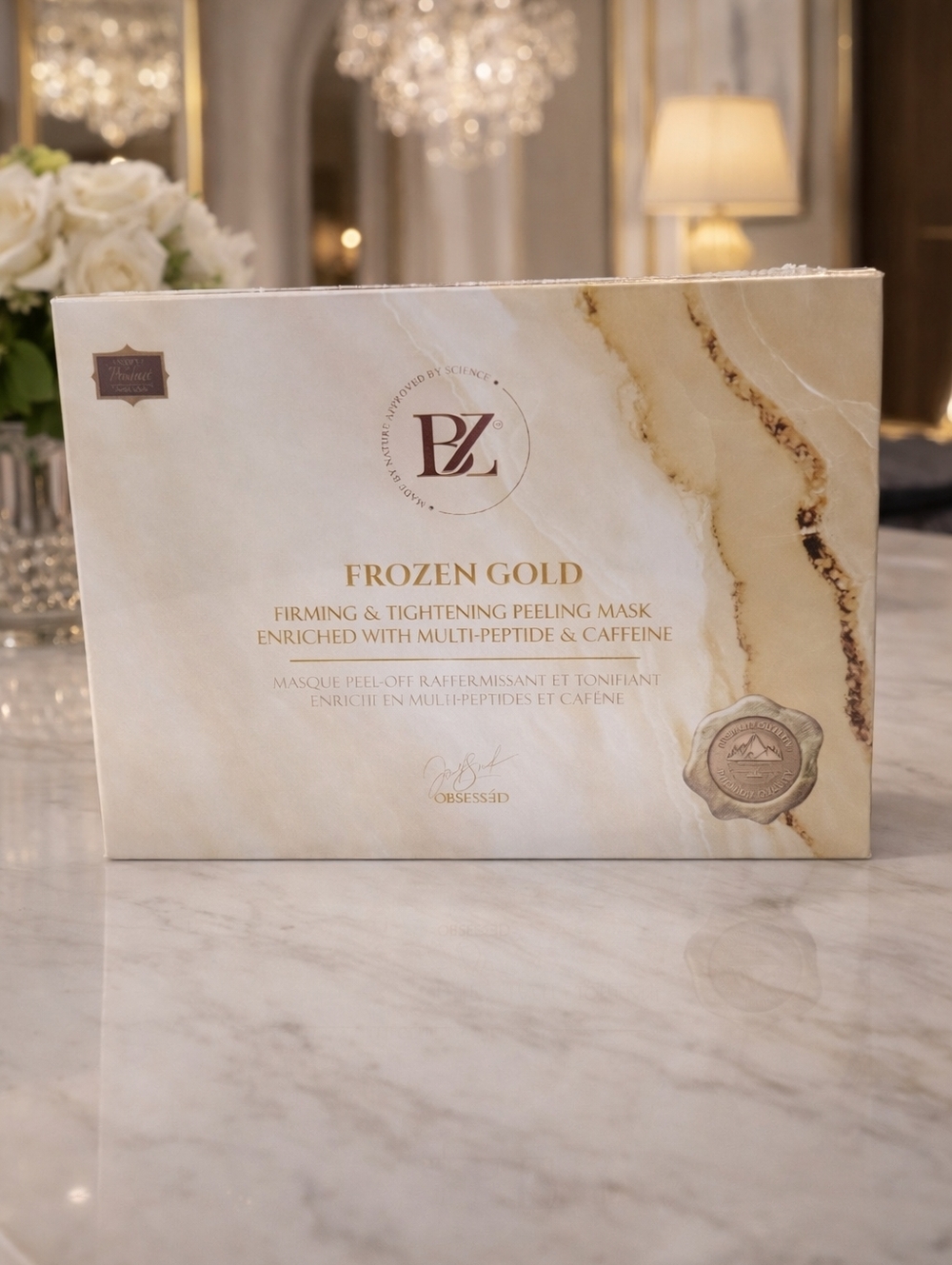 NIB SEALED Below Zero Swiss Frozen Gold Firming & Tightening Peeling Mask